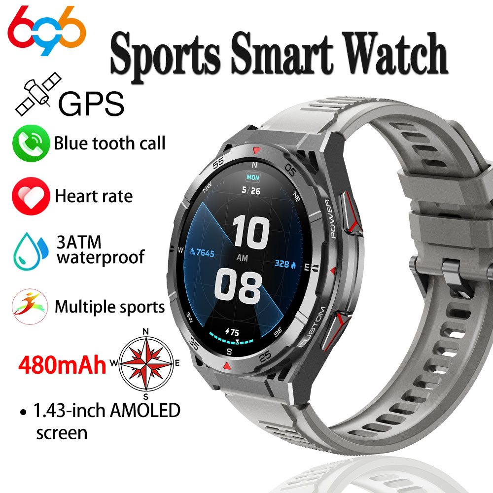 Gps Running Watch - Nieuwe Smart Horloge GPS Sport Kompas