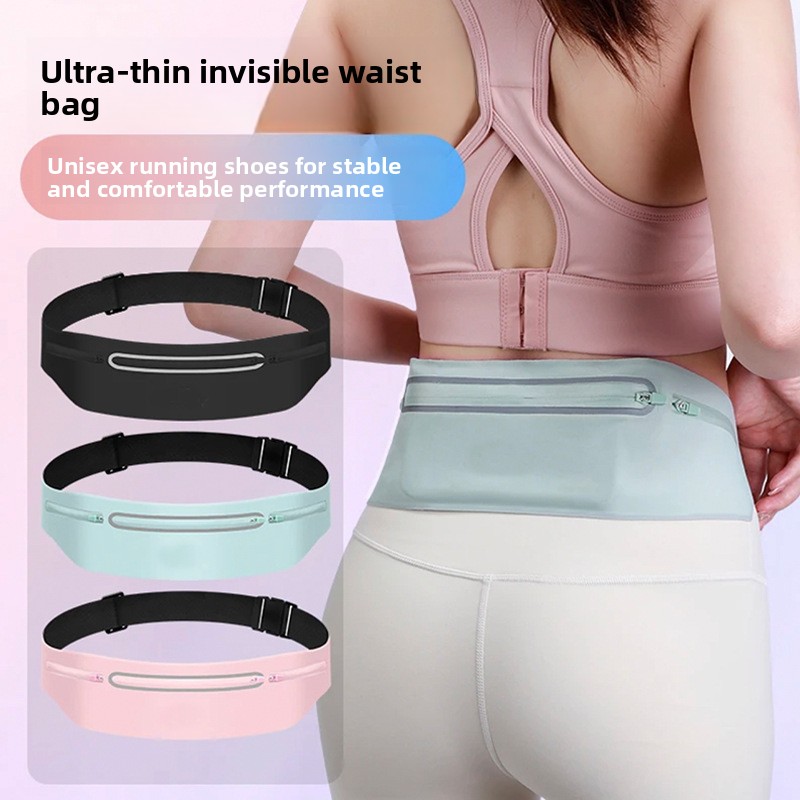 Running Gear Belt - 3 zakken Reflecterende hardloopriem Marathon heuptas