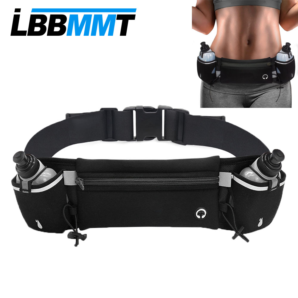 Running Gear Belt - 1 STKS Hardloopriem met waterflessen, heuptasje,