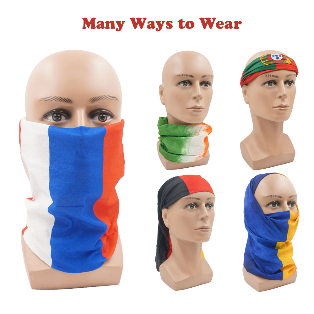 Running Gear For - Europese landen Gezichts- en nekbeschermer Nationale