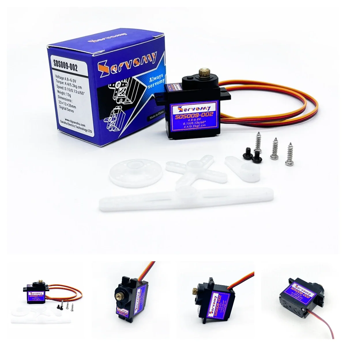 Running Gear In A Car - 4 stuks Servomy SDS009-02 9g Servo