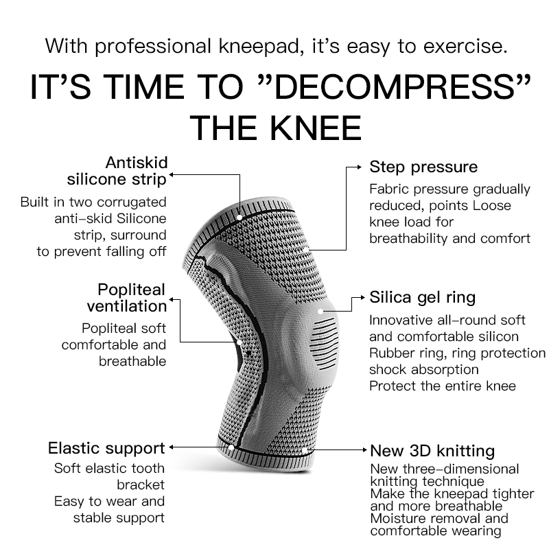   Elastische siliconen kniebra - Running Gear For recensie en prijs