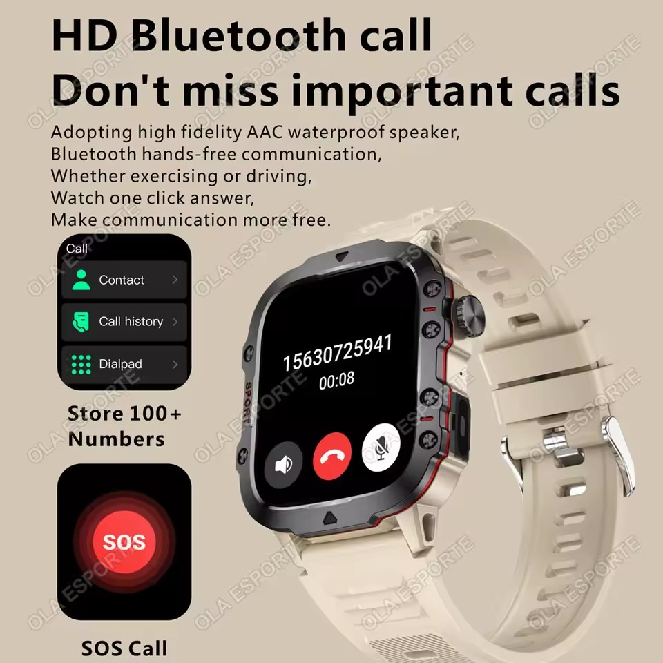 2026 Nieuw Militair Smartwatch - Gps Running Watch recensie en prijs