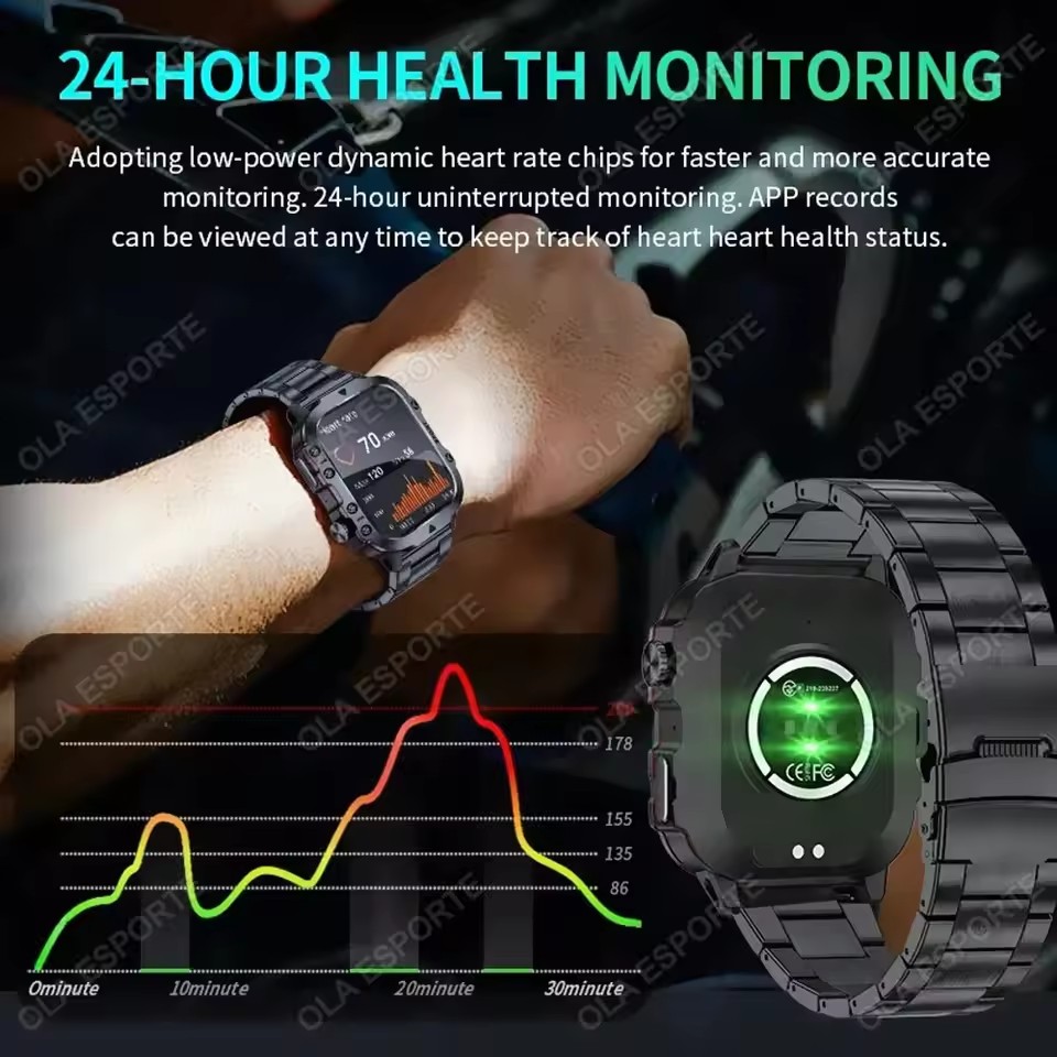 2026 Nieuw Militair Smartwatch - Gps Running Watch recensie en prijs